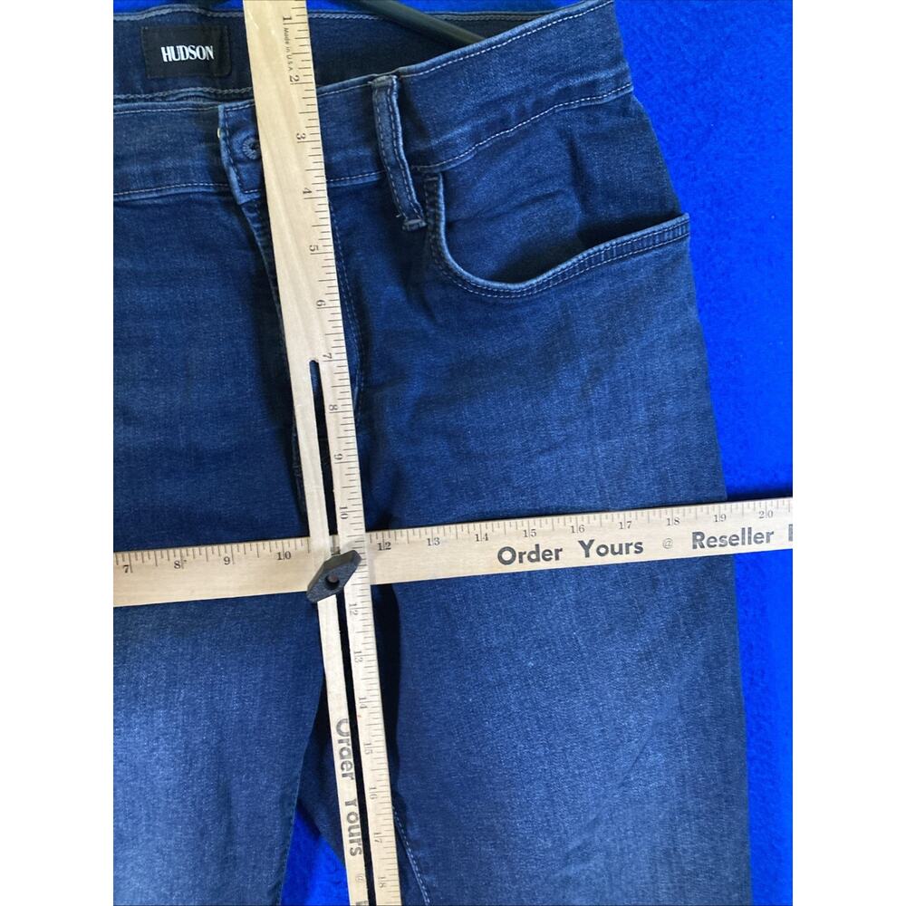 Hudson Ace Womens Skinny Jeans Size 34 Blue Denim 32" Inseam Stretch - Picture 10 of 16